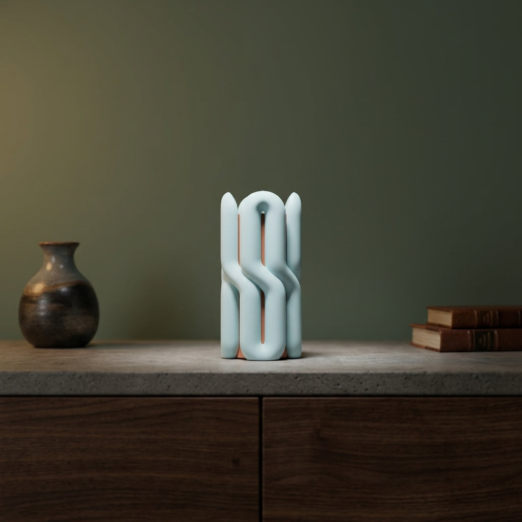 Wibble Two-Part Modular Vase dual colour render 04