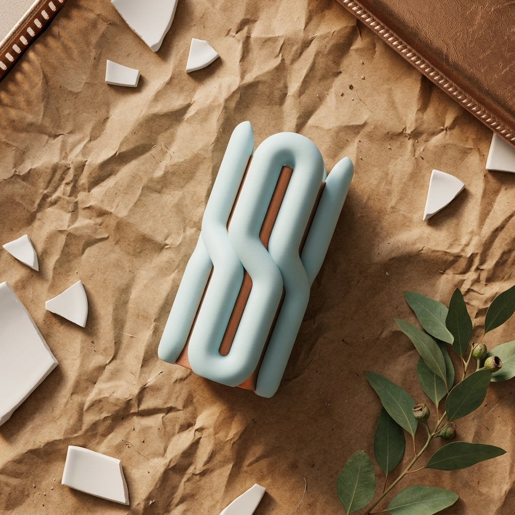 Wibble Two-Part Modular Vase dual colour render 07