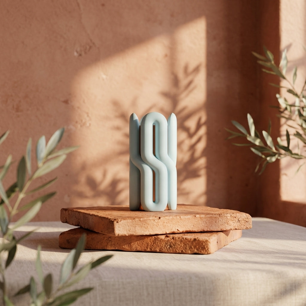 Wibble Two-Part Modular Vase dual colour render 09