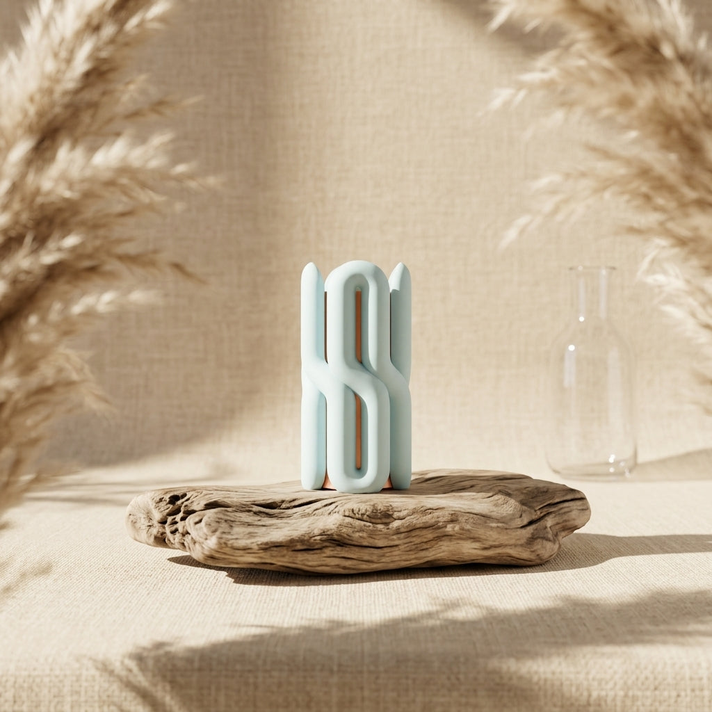 Wibble Two-Part Modular Vase dual colour render 10