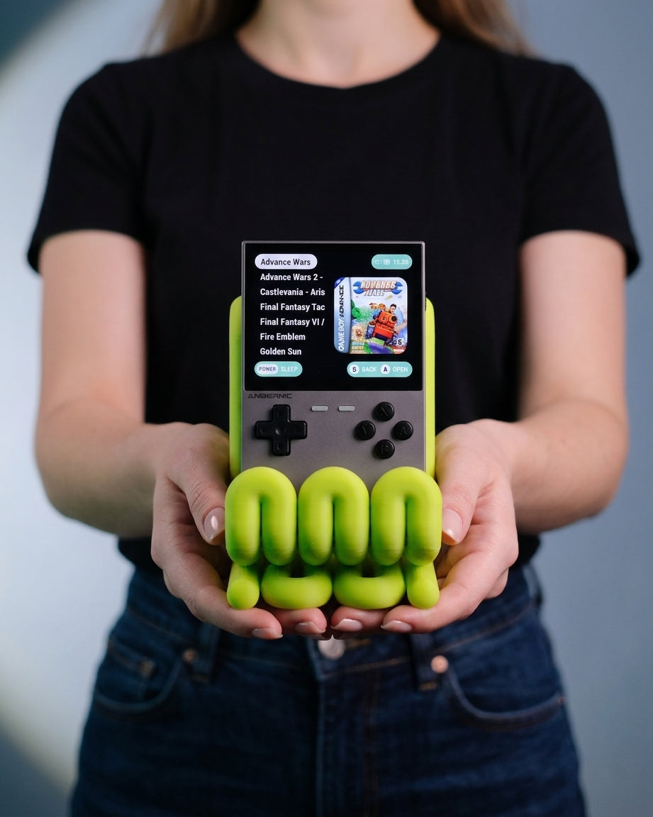Unique Wibble Stand neon green render front view