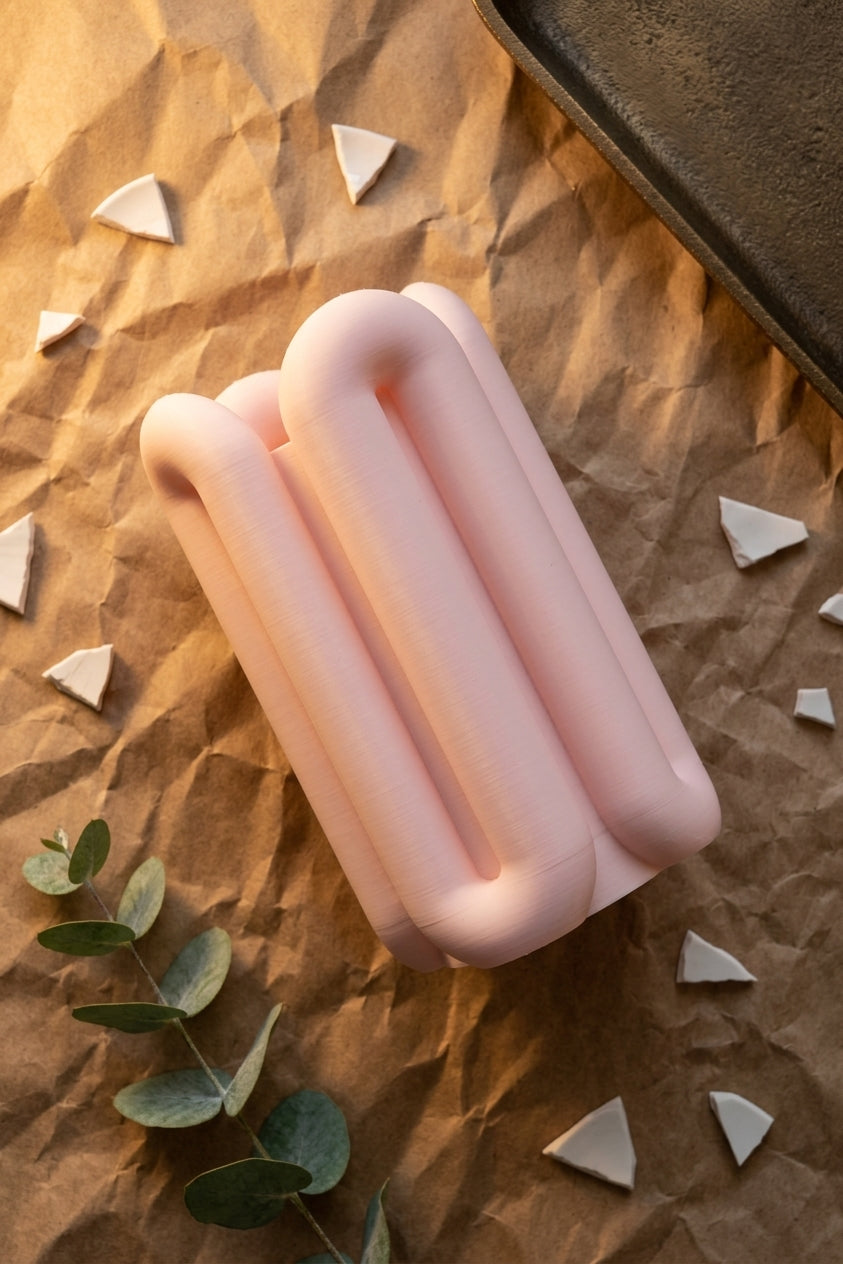 Eleva Wibble Aesthetic Vase render side profile view