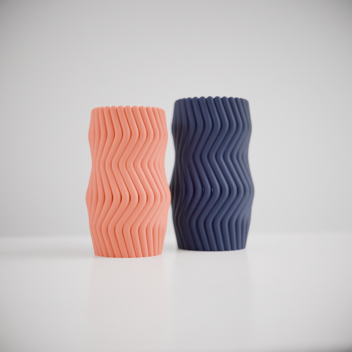 Wavy Twist Vase Set