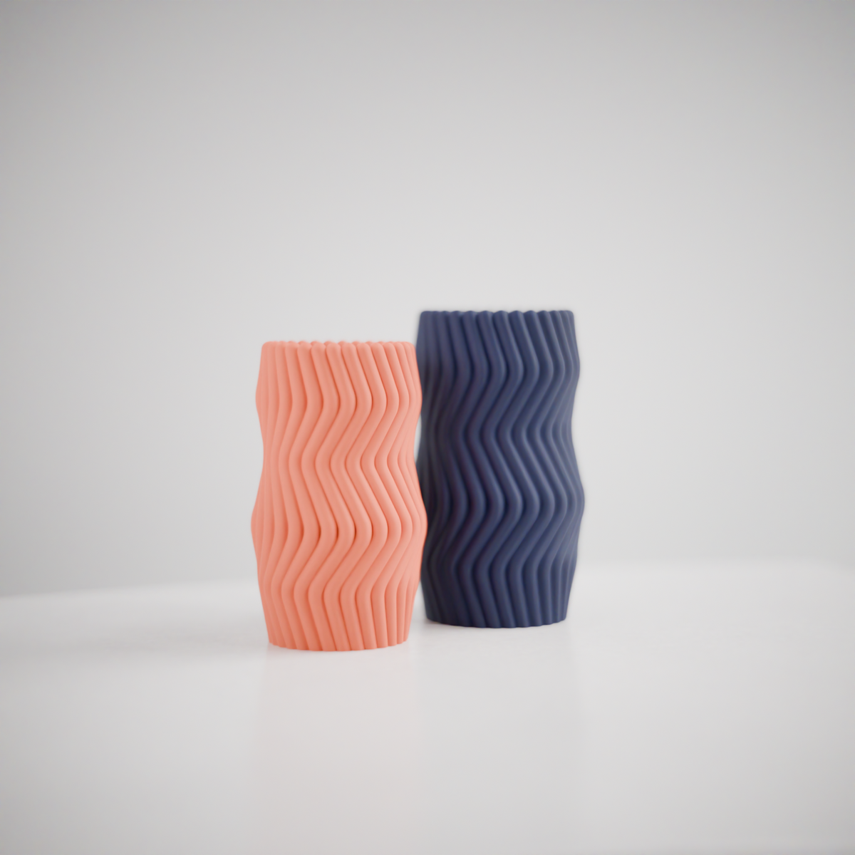 Wavy Twist Vase Set